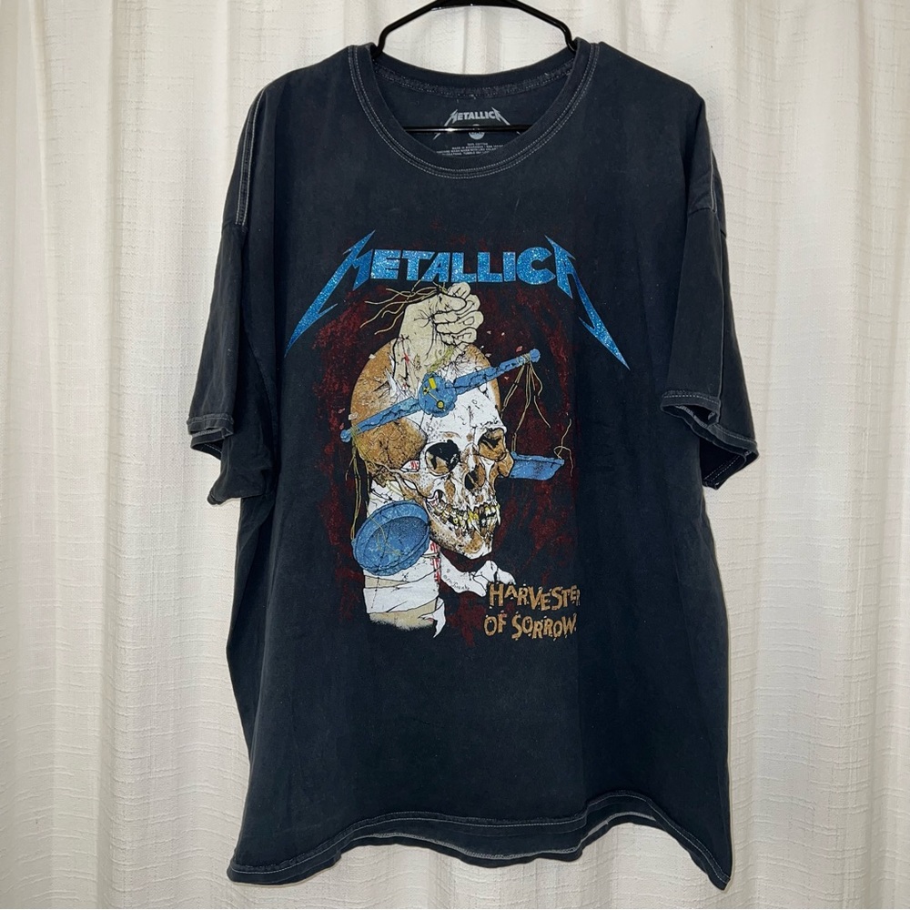 Oversized vintage Metallica tshirt dress